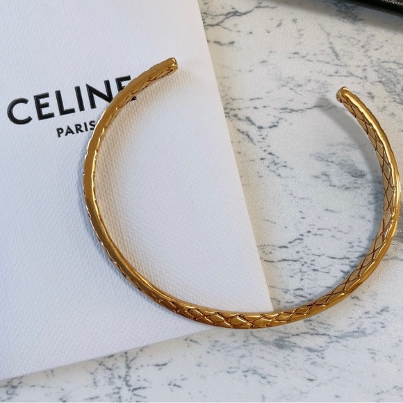 Celine Gold Bracelet Cuff size C1 - Picture 1 of 4